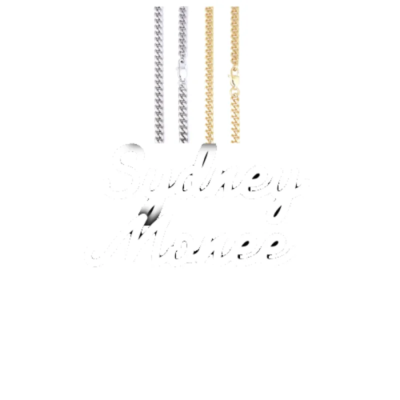 Script Custom Letter Necklace sold by The GUU Shop