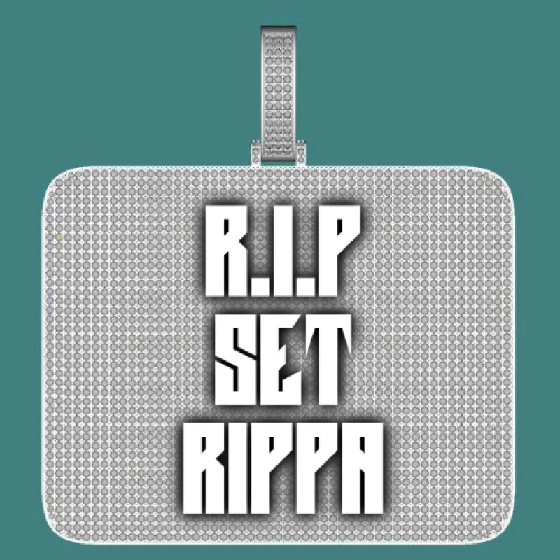 CUSTOM LETTER NECKLACE 3D BIG SQUARE sold by The GUU Shop