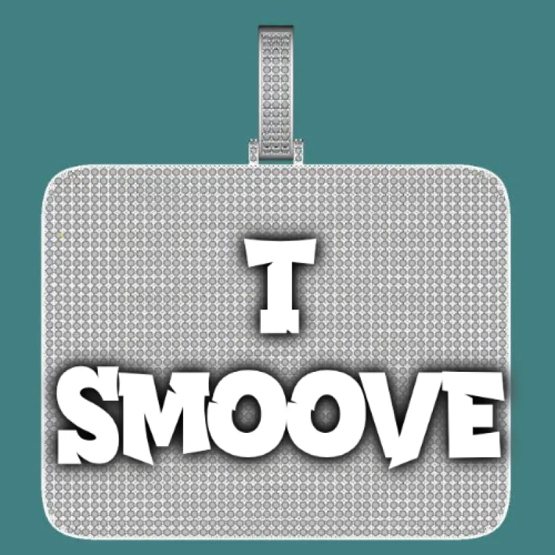 CUSTOM LETTER NECKLACE 3D BIG SQUARE sold by The GUU Shop