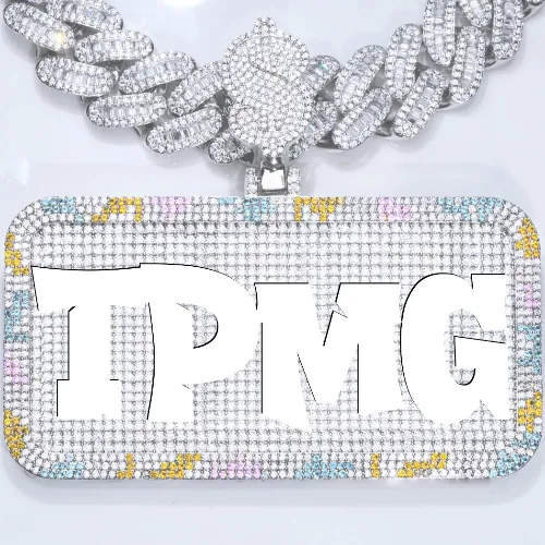 CUSTOM LETTER NECKLACE 3D COLORFUL SQUARE sold by The GUU Shop