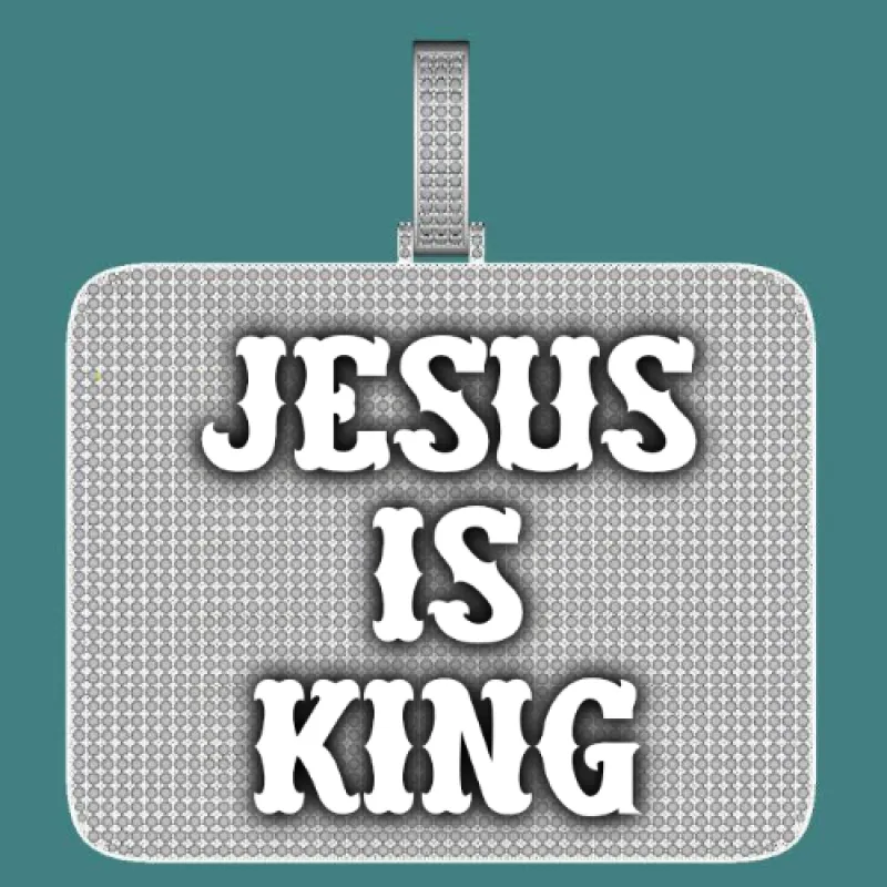 CUSTOM LETTER NECKLACE 3D BIG SQUARE made by The GUU Shop