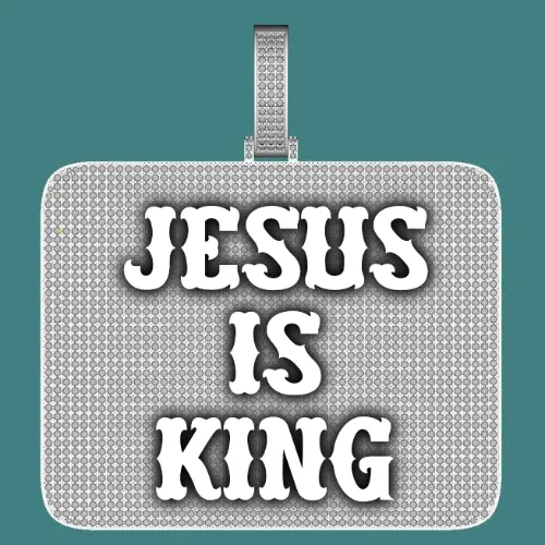 CUSTOM LETTER NECKLACE 3D BIG SQUARE sold by The GUU Shop