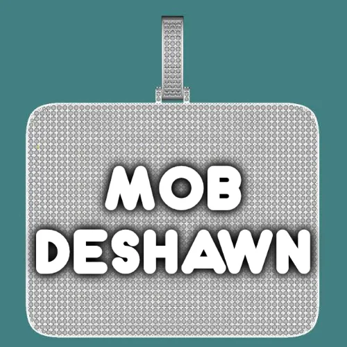 CUSTOM LETTER NECKLACE 3D BIG SQUARE sold by The GUU Shop