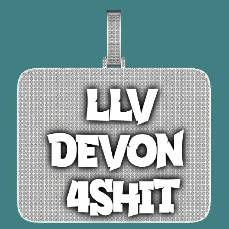 CUSTOM LETTER NECKLACE 3D BIG SQUARE sold by The GUU Shop