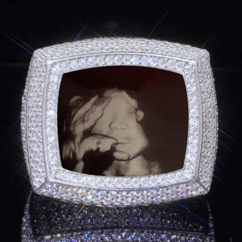 3D CUSTOM PICTURE ICED RING sold by The GUU Shop