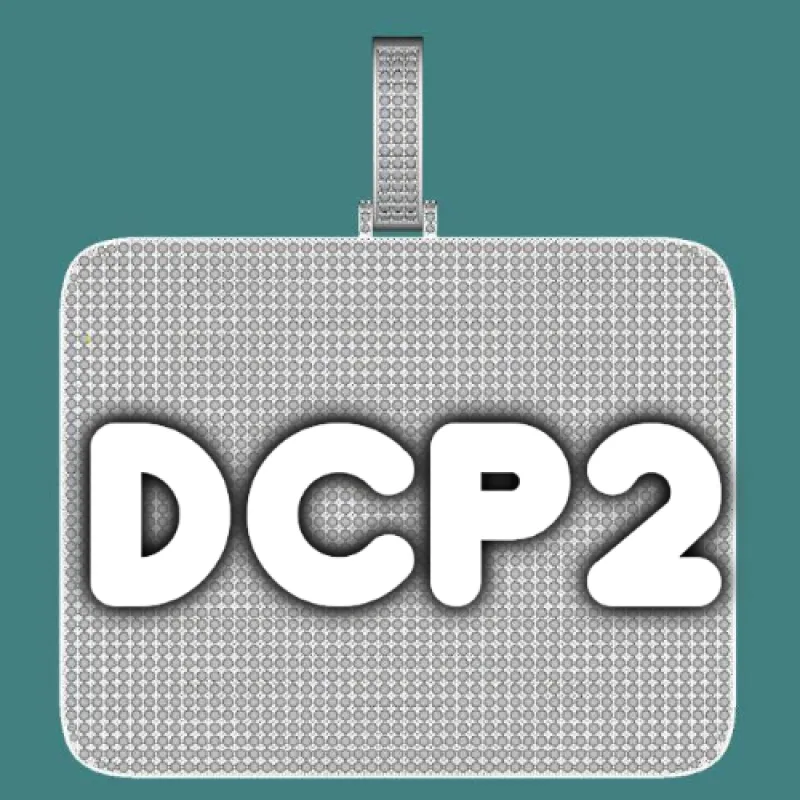 CUSTOM LETTER NECKLACE 3D BIG SQUARE sold by The GUU Shop