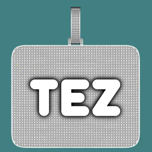 CUSTOM LETTER NECKLACE 3D BIG SQUARE sold by The GUU Shop