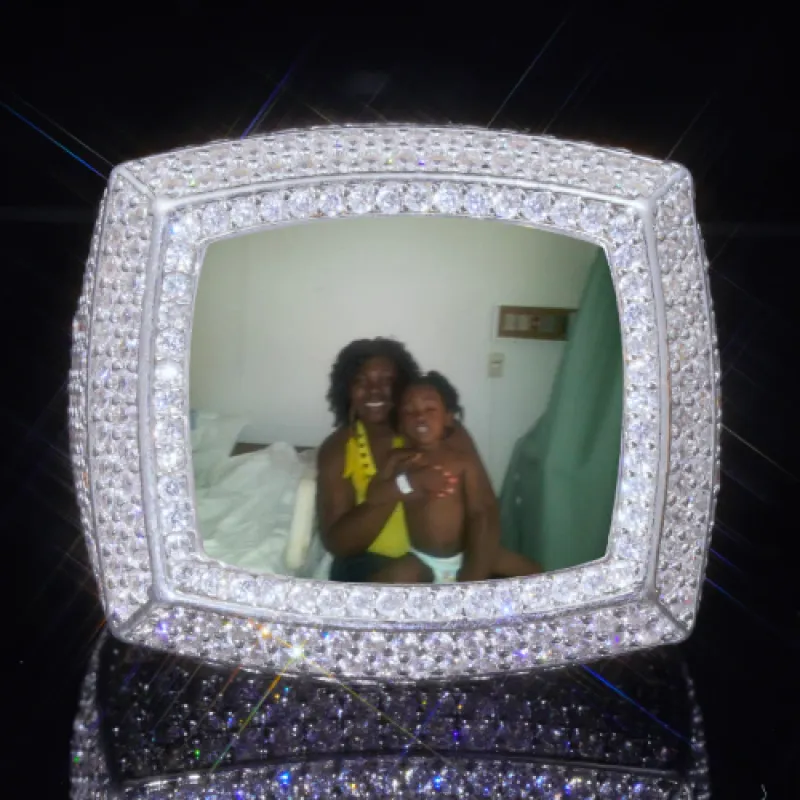 3D CUSTOM PICTURE ICED RING sold by The GUU Shop