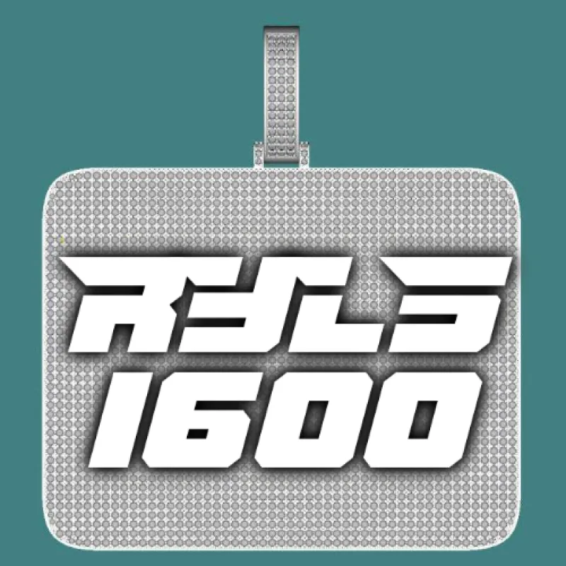 CUSTOM LETTER NECKLACE 3D BIG SQUARE sold by The GUU Shop