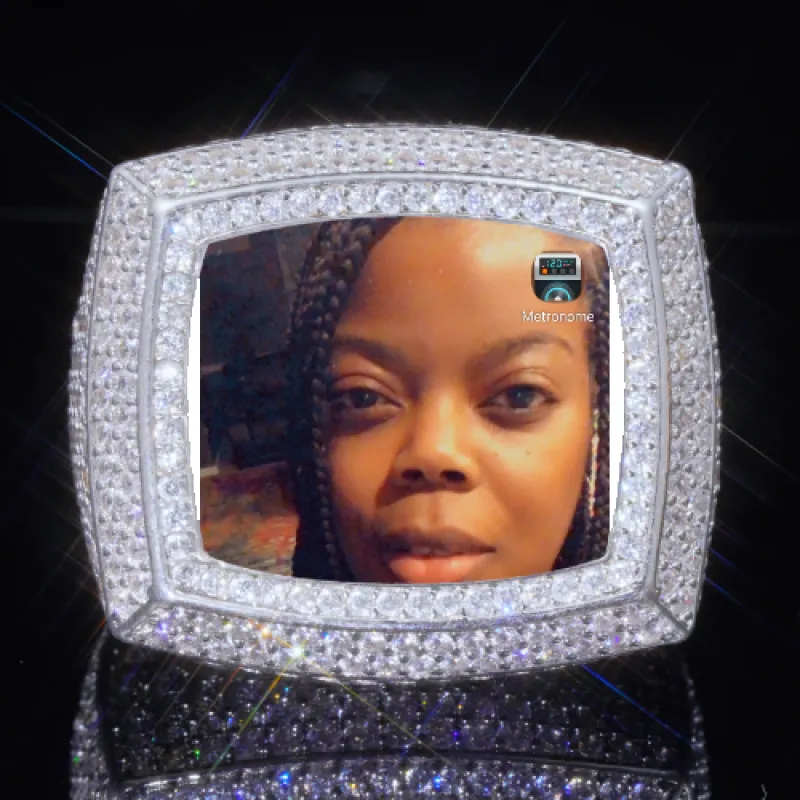 3D CUSTOM PICTURE ICED RING sold by The GUU Shop