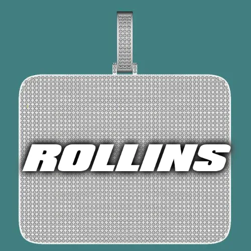 CUSTOM LETTER NECKLACE 3D BIG SQUARE sold by The GUU Shop