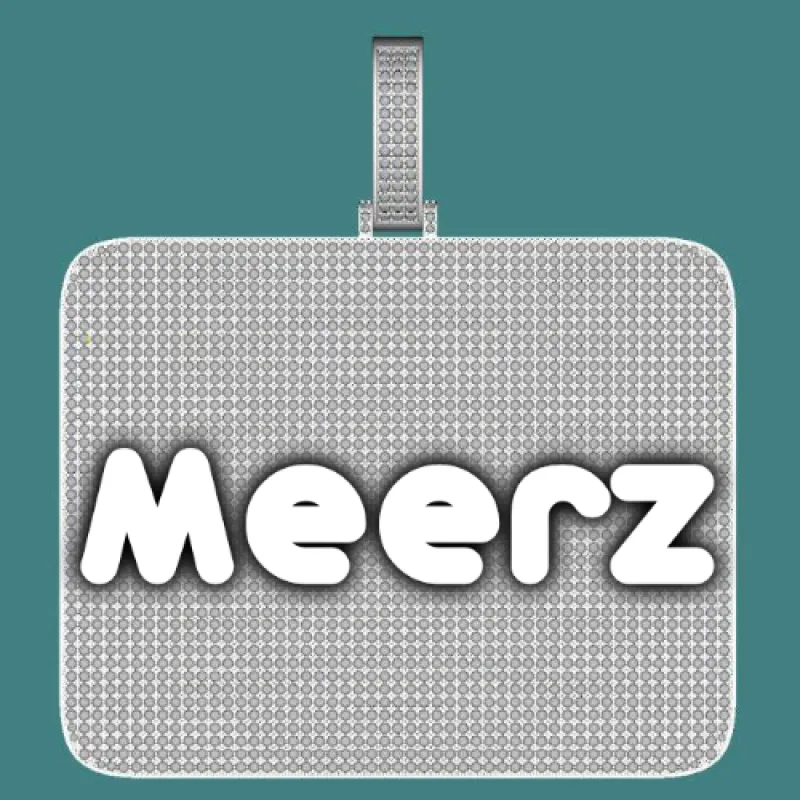 CUSTOM LETTER NECKLACE 3D BIG SQUARE sold by The GUU Shop