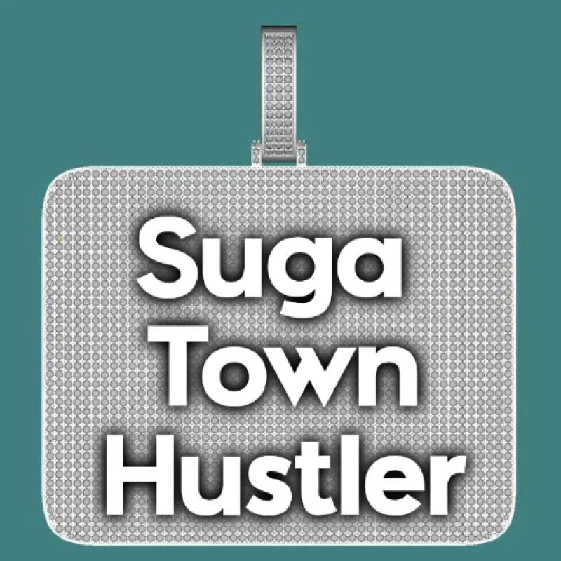 CUSTOM LETTER NECKLACE 3D BIG SQUARE sold by The GUU Shop