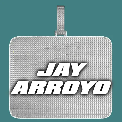 CUSTOM LETTER NECKLACE 3D BIG SQUARE sold by The GUU Shop