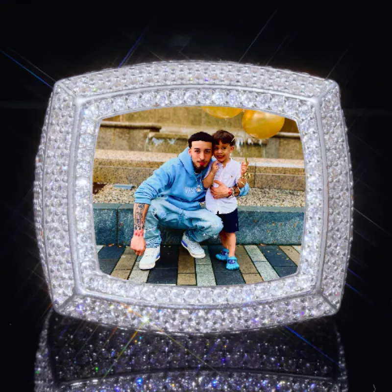 3D CUSTOM PICTURE ICED RING sold by The GUU Shop