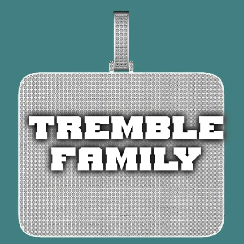 CUSTOM LETTER NECKLACE 3D BIG SQUARE sold by The GUU Shop