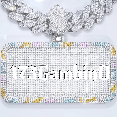 CUSTOM LETTER NECKLACE 3D COLORFUL SQUARE sold by The GUU Shop