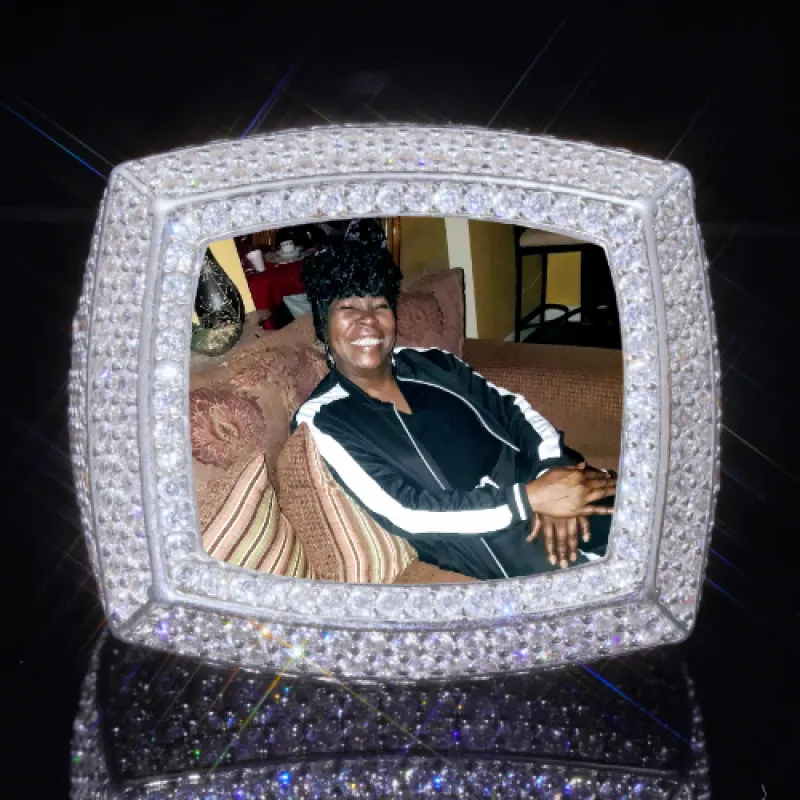 3D CUSTOM PICTURE ICED RING sold by The GUU Shop