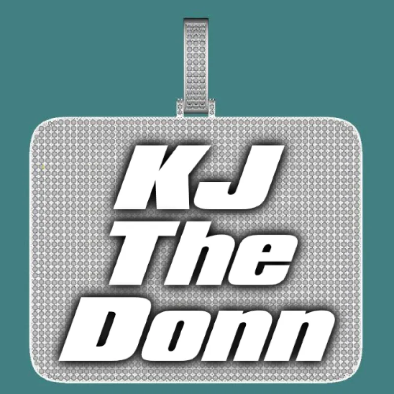 CUSTOM LETTER NECKLACE 3D BIG SQUARE sold by The GUU Shop