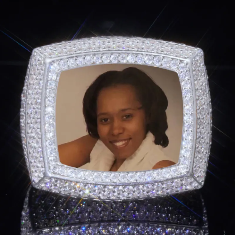 3D CUSTOM PICTURE ICED RING sold by The GUU Shop