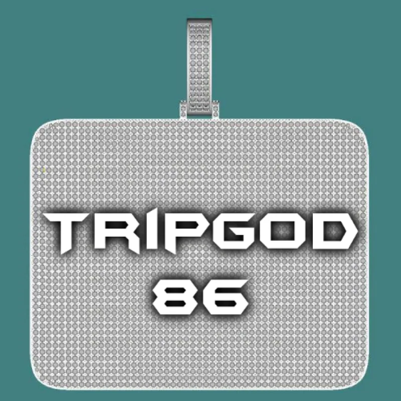 CUSTOM LETTER NECKLACE 3D BIG SQUARE sold by The GUU Shop