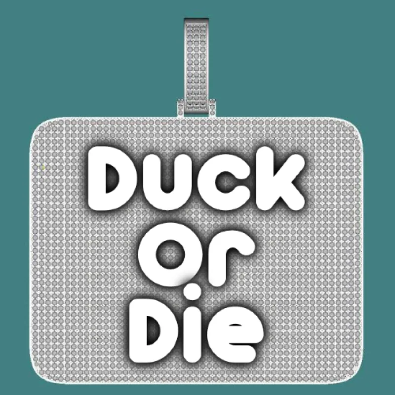 CUSTOM LETTER NECKLACE 3D BIG SQUARE sold by The GUU Shop