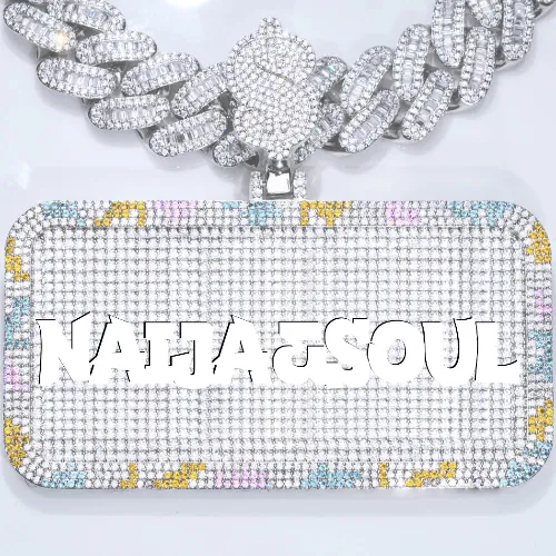 CUSTOM LETTER NECKLACE 3D COLORFUL SQUARE sold by The GUU Shop