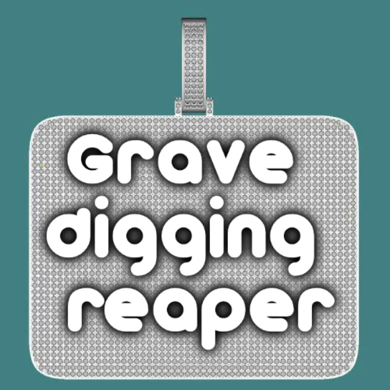 CUSTOM LETTER NECKLACE 3D BIG SQUARE sold by The GUU Shop