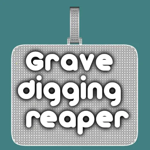 CUSTOM LETTER NECKLACE 3D BIG SQUARE sold by The GUU Shop