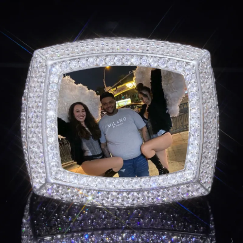 3D CUSTOM PICTURE ICED RING sold by The GUU Shop