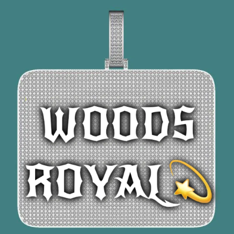 CUSTOM LETTER NECKLACE 3D BIG SQUARE sold by The GUU Shop