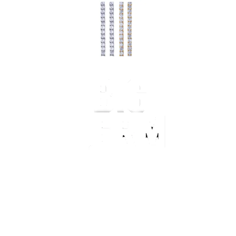 Custom Letters Baguette Two Layer Necklace made by The GUU Shop