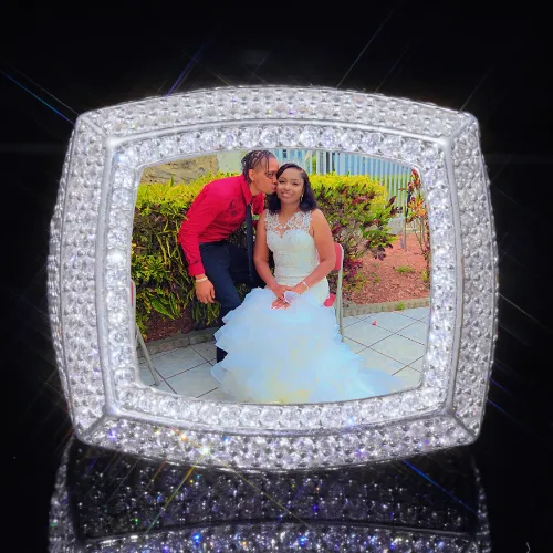 3D CUSTOM PICTURE ICED RING sold by The GUU Shop