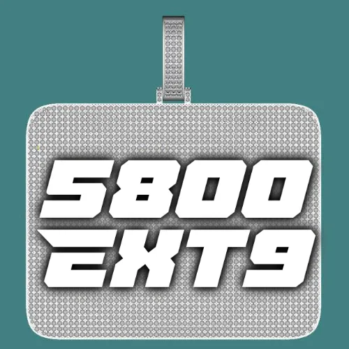 CUSTOM LETTER NECKLACE 3D BIG SQUARE sold by The GUU Shop