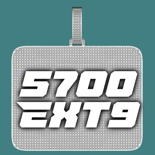 CUSTOM LETTER NECKLACE 3D BIG SQUARE sold by The GUU Shop