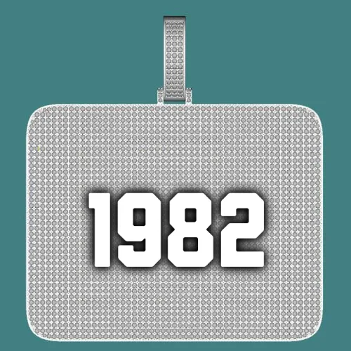 CUSTOM LETTER NECKLACE 3D BIG SQUARE sold by The GUU Shop