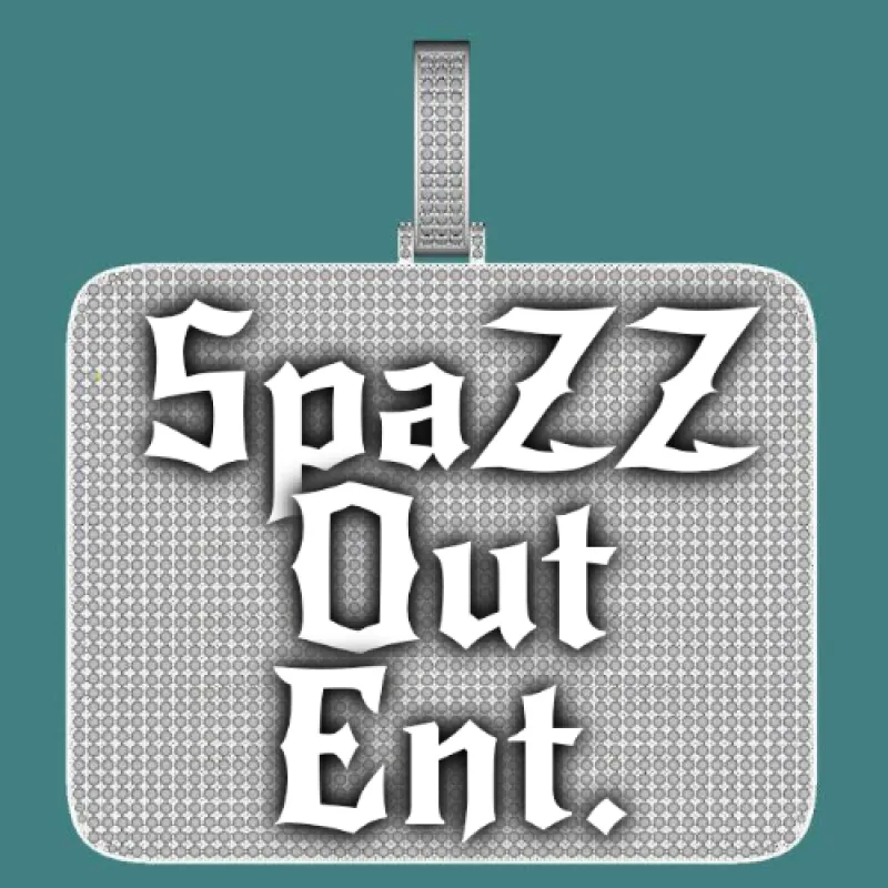 CUSTOM LETTER NECKLACE 3D BIG SQUARE sold by The GUU Shop