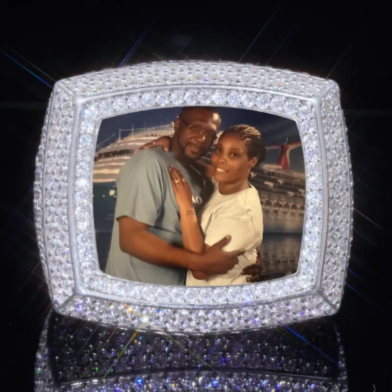 3D CUSTOM PICTURE ICED RING sold by The GUU Shop