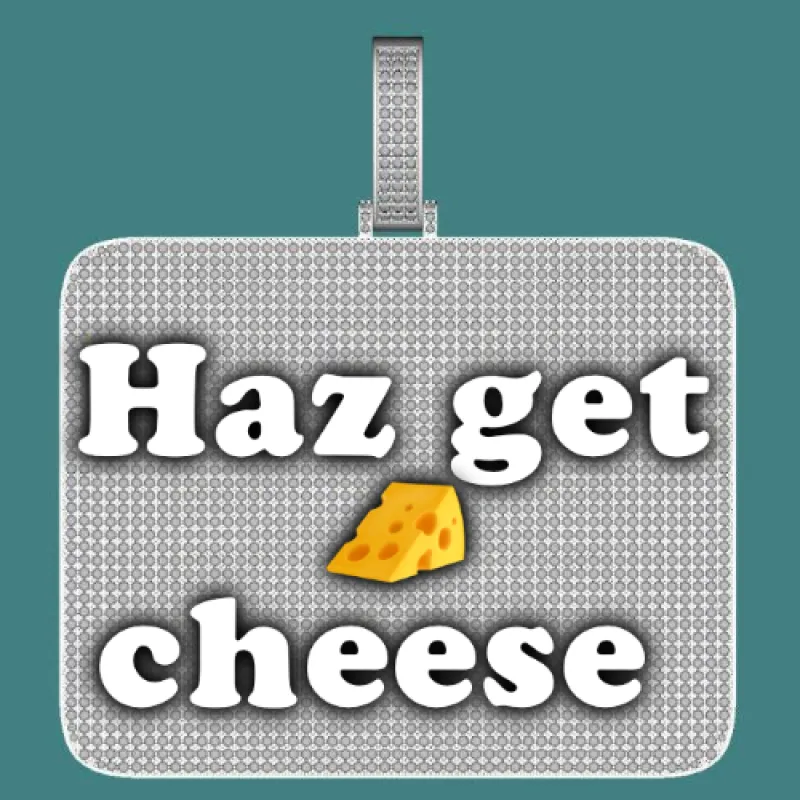 CUSTOM LETTER NECKLACE 3D BIG SQUARE sold by The GUU Shop