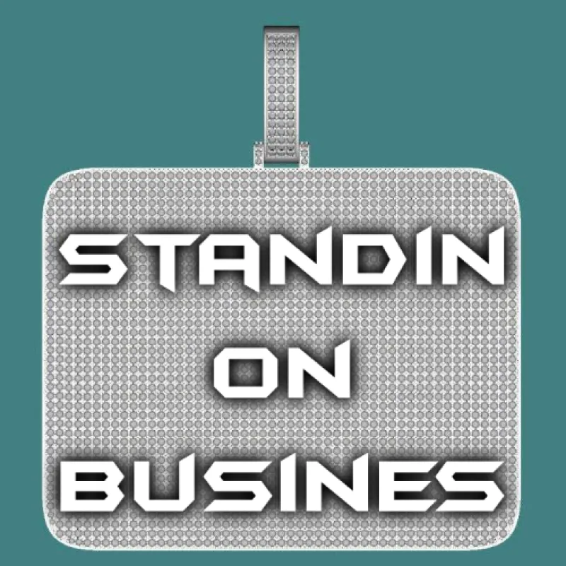 CUSTOM LETTER NECKLACE 3D BIG SQUARE sold by The GUU Shop