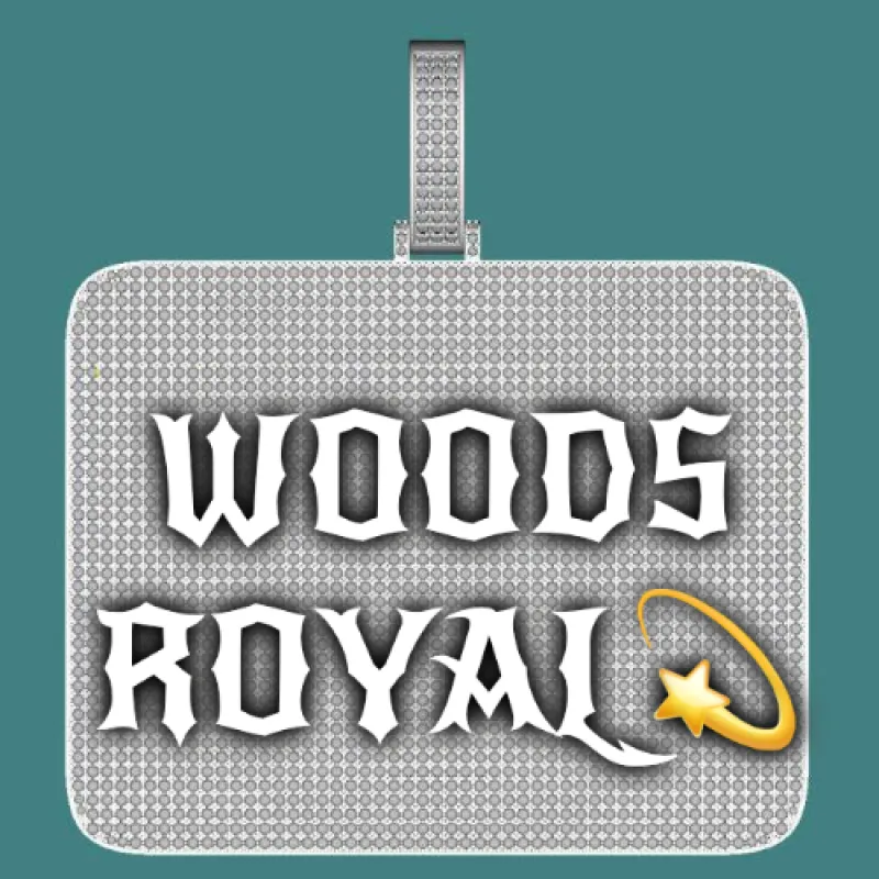 CUSTOM LETTER NECKLACE 3D BIG SQUARE sold by The GUU Shop