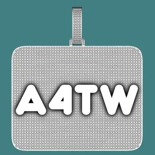 CUSTOM LETTER NECKLACE 3D BIG SQUARE sold by The GUU Shop