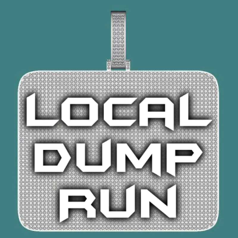 CUSTOM LETTER NECKLACE 3D BIG SQUARE sold by The GUU Shop