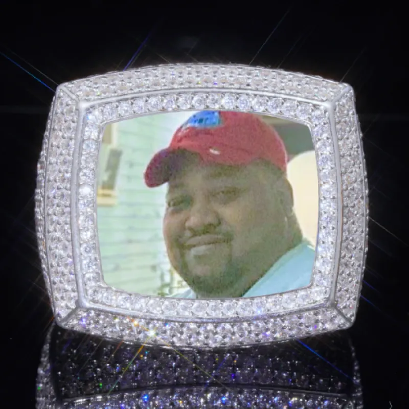 3D CUSTOM PICTURE ICED RING sold by The GUU Shop