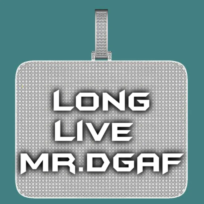 CUSTOM LETTER NECKLACE 3D BIG SQUARE sold by The GUU Shop