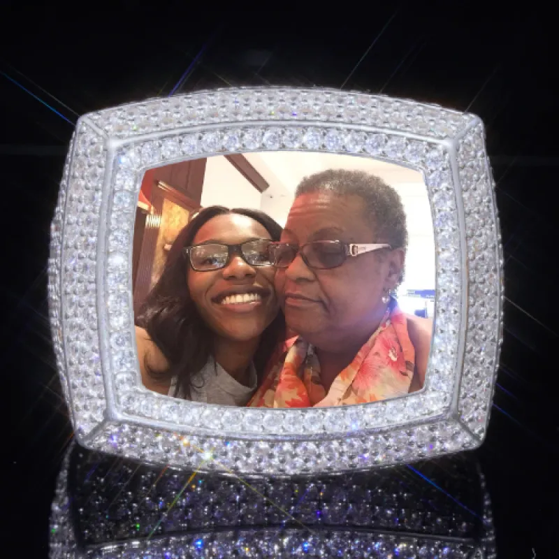 3D CUSTOM PICTURE ICED RING sold by The GUU Shop