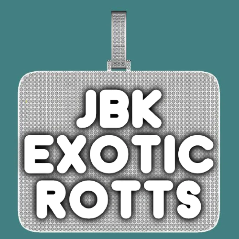 CUSTOM LETTER NECKLACE 3D BIG SQUARE sold by The GUU Shop