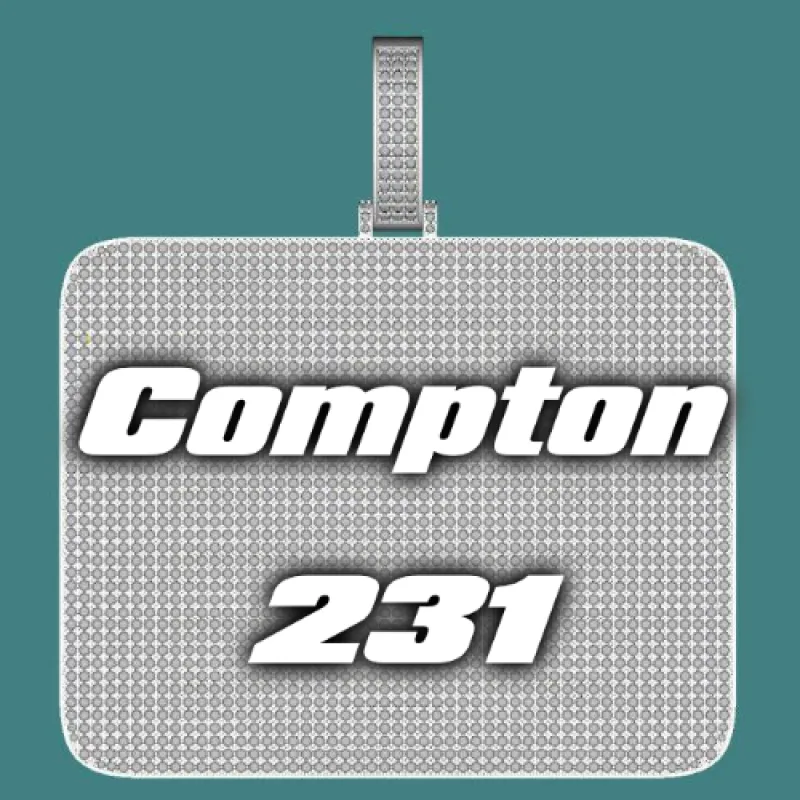 CUSTOM LETTER NECKLACE 3D BIG SQUARE sold by The GUU Shop