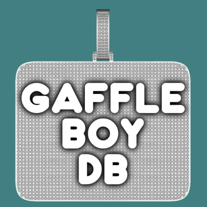 CUSTOM LETTER NECKLACE 3D BIG SQUARE sold by The GUU Shop