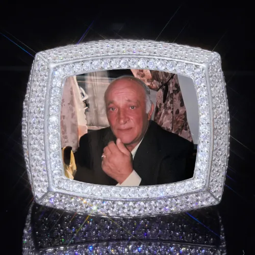 3D CUSTOM PICTURE ICED RING sold by The GUU Shop